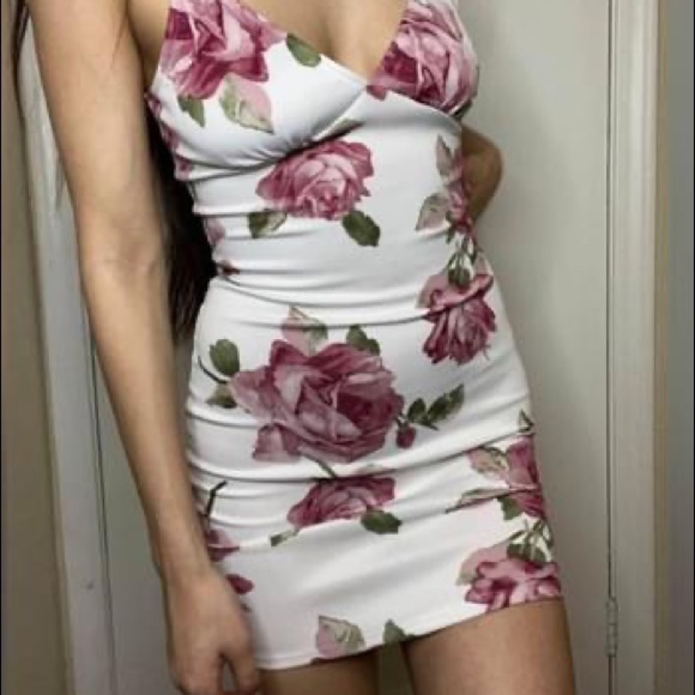 Floral Bodycon Formal Dress